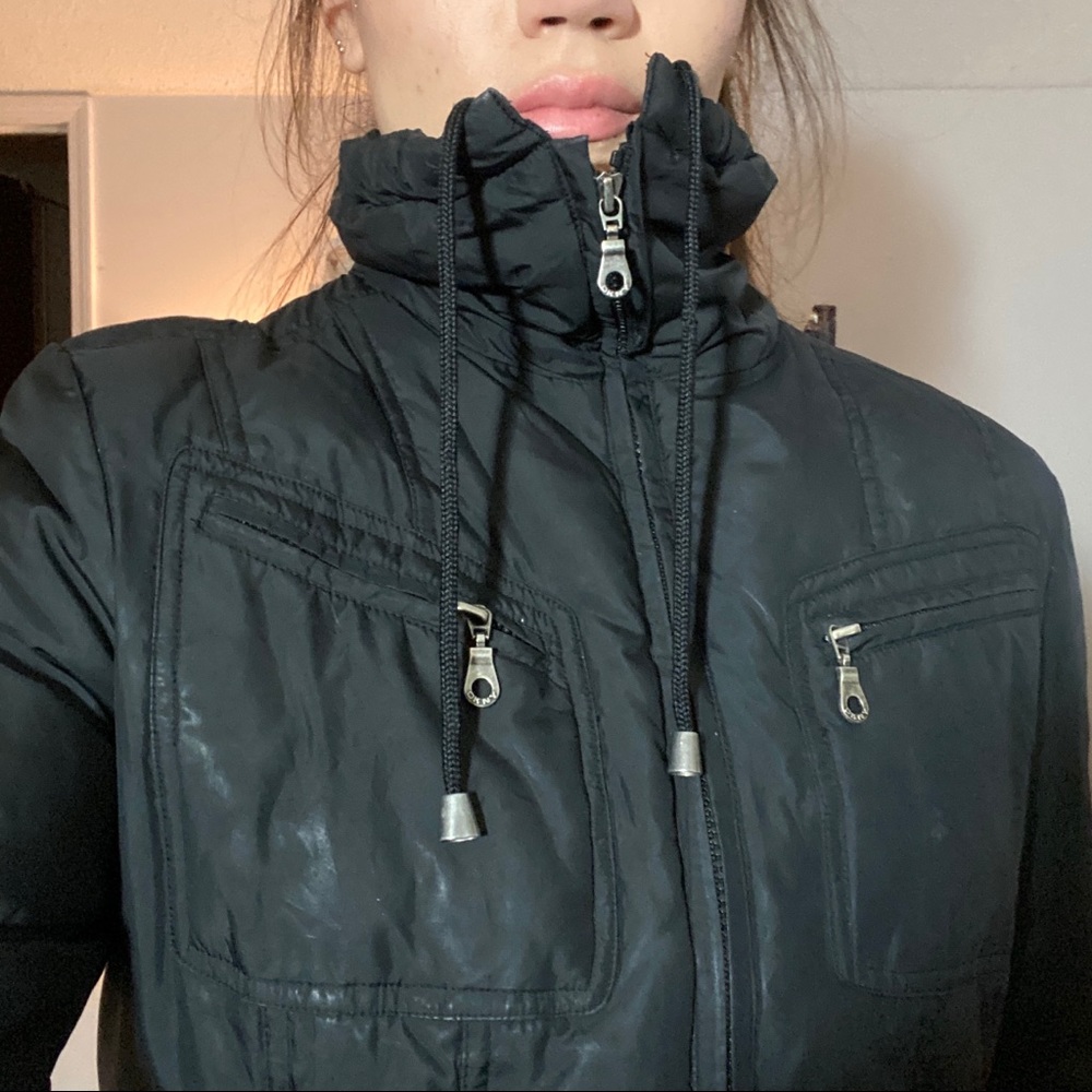 DKNY Insulated Black Winter Sporty Coat/Jacket - Picture 3 of 9